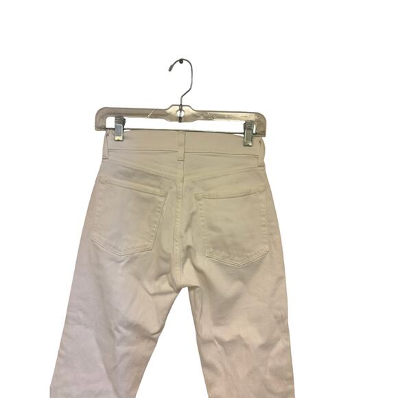 GAP Cheeky Straight High Rise Jeans White Denim Women’s 00P / 24 Petite - Picture 5 of 6